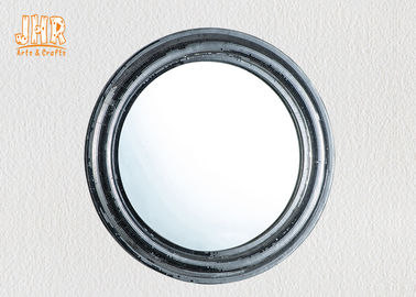 Forma redonda montada en la pared enmarcada vidrio del espejo de vanidad de la fibra de vidrio de Pratical