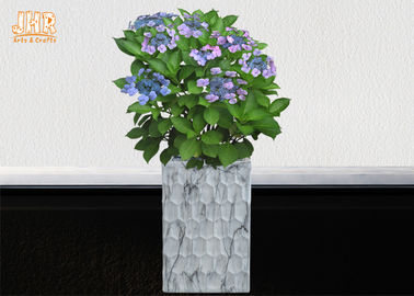 El vetear decorativo de los potes de la planta de la arcilla de macetas de Fiberclay de los artículos de Homewares de los floreros del piso de la arcilla