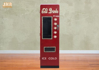 Color rojo de madera decorativo de madera personalizado del diseño de máquina de la bebida del gabinete del gabinete de almacenamiento