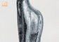 estatua animal del piso de la escultura de la jirafa de las estatuillas de Polyresin del vidrio de mosaico de la plata del 183cm H