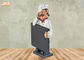 Mini estatua de madera del tablero de la mesa del cocinero de la resina de las pizarras de Polyresin de las estatuillas antiguas del cocinero