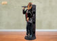 resina Butler de la estatuilla de la estatua de Polyresin de la antigüedad de la altura del 110cm 3 estatuas del tenedor del vino
