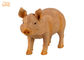 Estatua animal de tamaño natural del piso de la escultura del cerdo de las estatuillas de Polyresin de la decoración casera